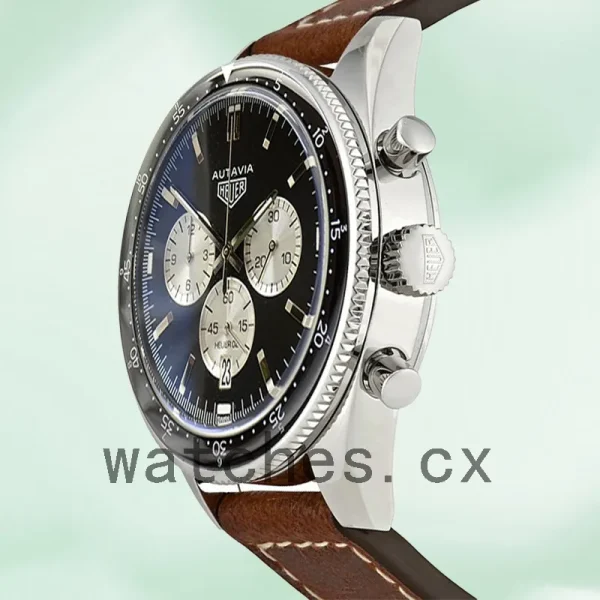Tag Heuer Autavia 43mm CBE2110-002 Men Leather Strap - Image 3