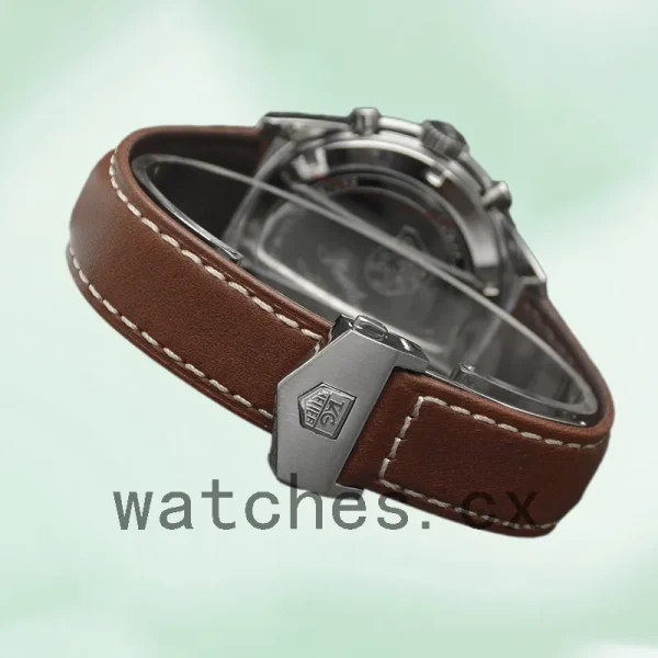 Tag Heuer Autavia 43mm CBE2110-002 Men Leather Strap - Image 4