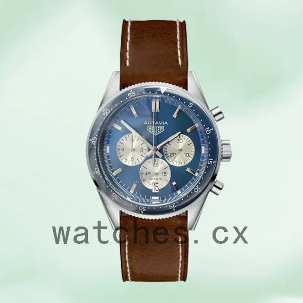 Tag Heuer Autavia CBE2110-003 Men 43mm Blue Dial - Image 2