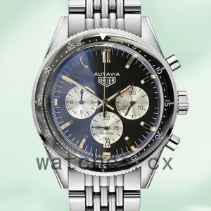 Tag Heuer Autavia 43mm CBE2111-001 Men Bracelet Silver-tone