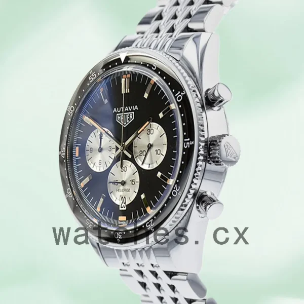 Tag Heuer Autavia 43mm CBE2111-001 Men Bracelet Silver-tone - Image 3