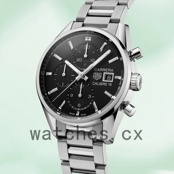 Tag Heuer Carrera CBK2110.BA0715 43mm Men Bracelet Black Dial - Image 3