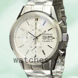 Tag Heuer Carrera 43mm Men CBK2112-001 White Dial Quartz