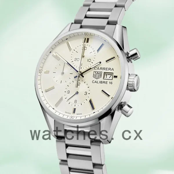 Tag Heuer Carrera 43mm Men CBK2112-001 White Dial Quartz - Image 3