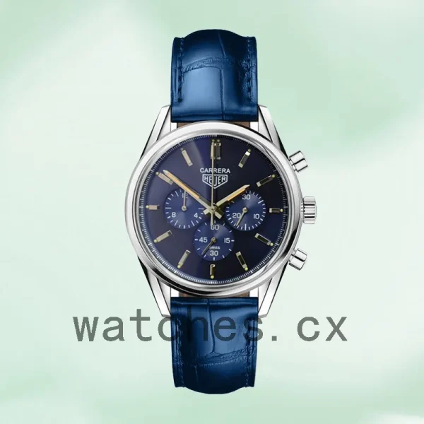 Tag Heuer Carrera Men CBK221B-001 43mm Blue Dial Quartz - Image 2