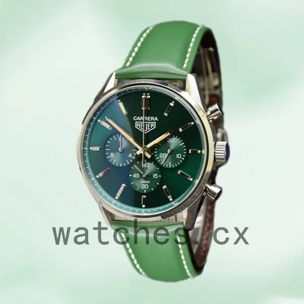 Tag Heuer Carrera 43mm Men CBK221F.FC6479-001 Leather Strap - Image 2