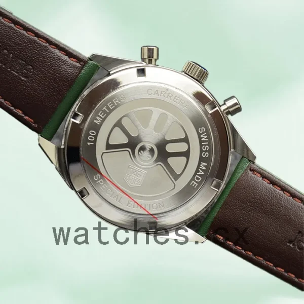 Tag Heuer Carrera 43mm Men CBK221F.FC6479-001 Leather Strap - Image 4