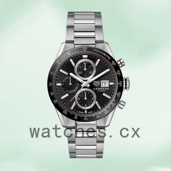 Tag Heuer Carrera 43mm Men CBM2110.BA0651 Black Dial - Image 2