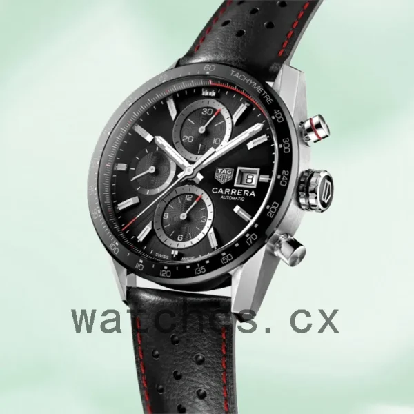 Tag Heuer Carrera Men 43mm CBM2110.FC6454 Quartz Black Dial - Image 3
