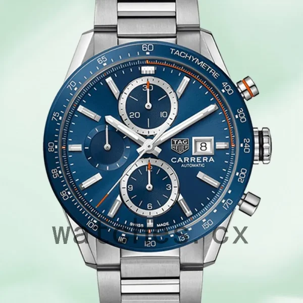 Tag Heuer Carrera CBM2112.BA0651 Men 43mm Blue Dial Bracelet