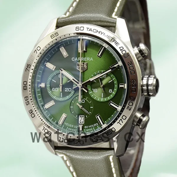 Tag Heuer Carrera 43mm Men CBN2A10.BA0643-001 Green Dial