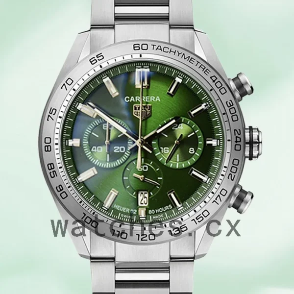Tag Heuer Carrera 43mm CBN2A10.BA0643 Men Silver-tone Quartz