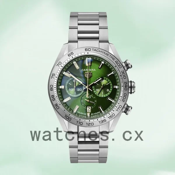 Tag Heuer Carrera 43mm CBN2A10.BA0643 Men Silver-tone Quartz - Image 2