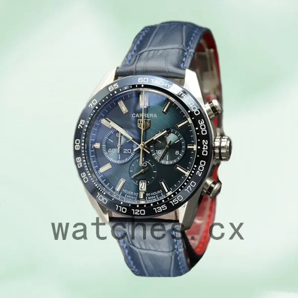 Tag Heuer Carrera CBN2A5A-001 Men 43mm Silver-tone Blue Dial - Image 2