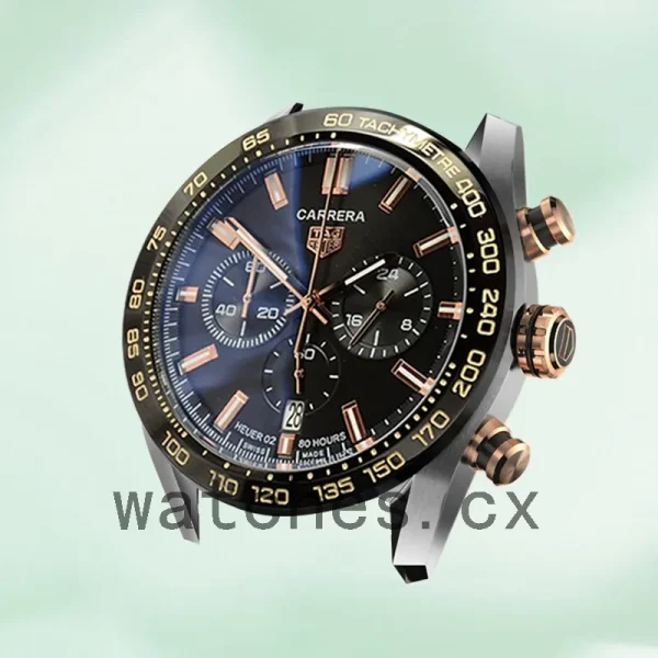 Tag Heuer Carrera 43mm CBN2A5A.FC6481-001 Men Silver-tone Black Dial - Image 3