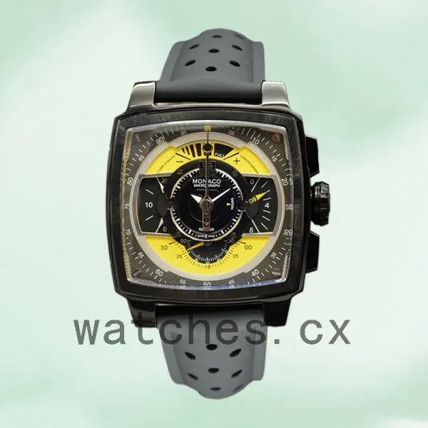Tag Heuer Monaco 43mm MonacoBKAR-005 Men Black Dial Black-tone - Image 2