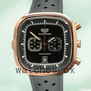 Tag Heuer Silverstone Men SilverstoneBKSR-003 43mm Rose Gold-tone Black Dial