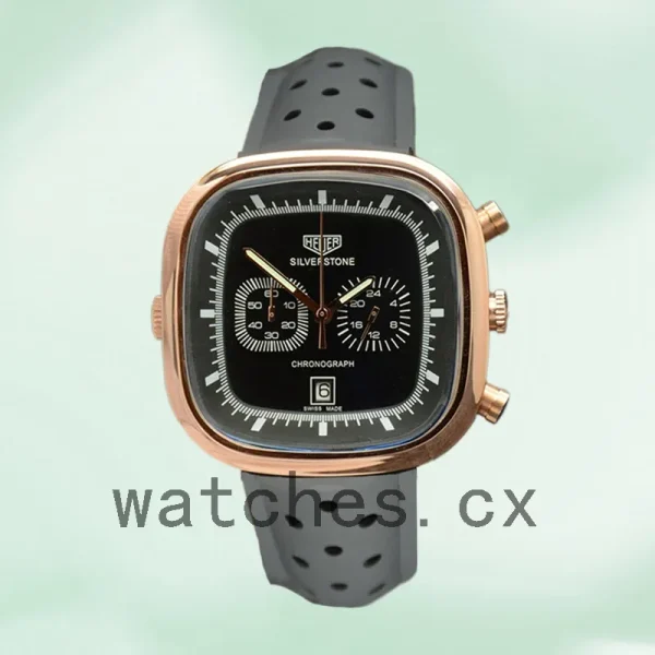 Tag Heuer Silverstone Men SilverstoneBKSR-003 43mm Rose Gold-tone Black Dial - Image 2