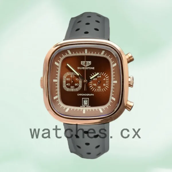 Tag Heuer Silverstone 43mm SilverstoneBRSR-001 Men Rubber Band Quartz - Image 2