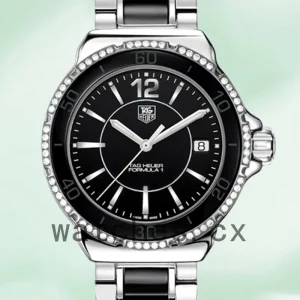 Tag Heuer Formula 1 WAH1212.BA0859 Ladies 38mm Black Dial Silver-tone