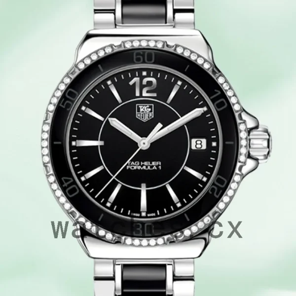 Tag Heuer Formula 1 WAH1212.BA0859 Ladies 38mm Black Dial Silver-tone