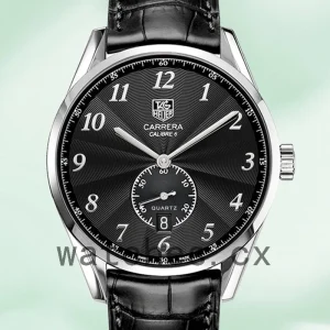 Tag Heuer Carrera Men 43mm WAS2110.FC6180 Leather Strap