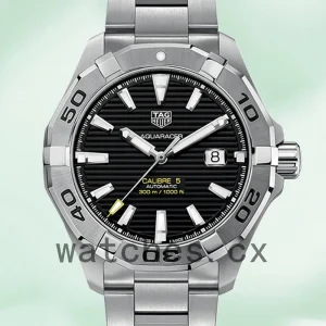Tag Heuer Aquaracer Men 43mm WAY2010.BA0927 Silver-tone Bracelet