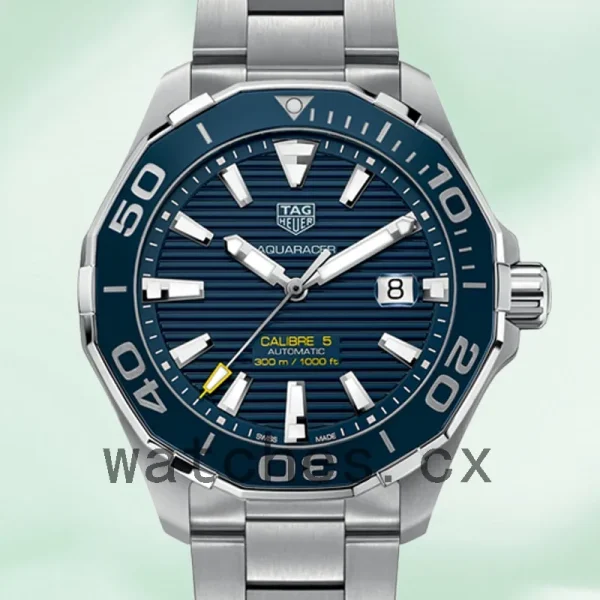 Tag Heuer Aquaracer 43mm Men WAY201B.BA0927 Silver-tone Bracelet