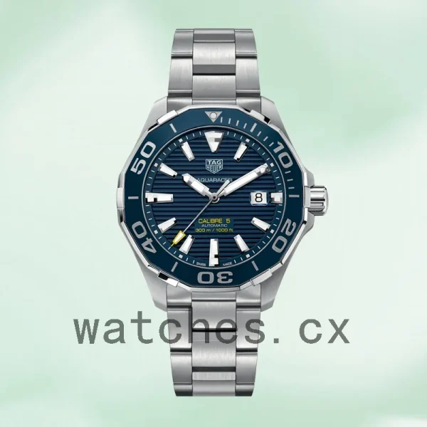 Tag Heuer Aquaracer 43mm Men WAY201B.BA0927 Silver-tone Bracelet - Image 2