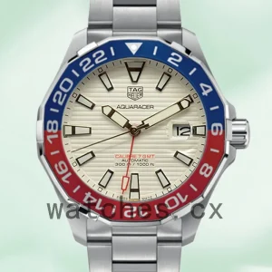 Tag Heuer Aquaracer Men 43mm WAY201F-001 White Dial Silver-tone