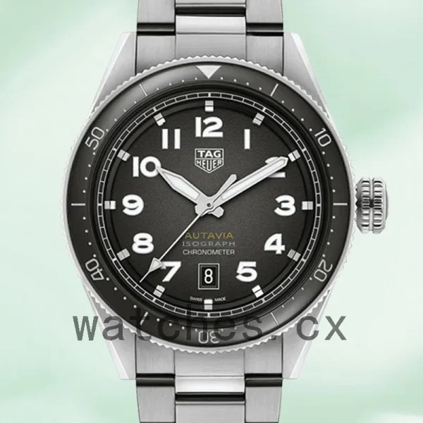 Tag Heuer Autavia Men WBE5114.EB0173 43mm Grey Dial