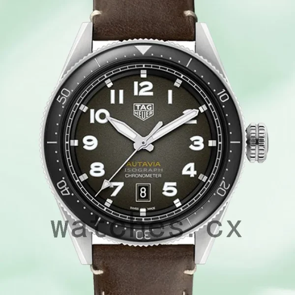 Tag Heuer Autavia 43mm Men WBE5114.FC8266 Leather Strap