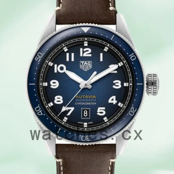 Tag Heuer Autavia WBE5116.FC8266 Men 43mm Leather Strap