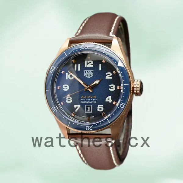 Tag Heuer Autavia WBE5190-002 43mm Men Blue Dial - Image 2