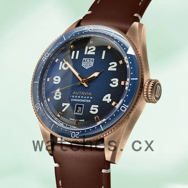 Tag Heuer Autavia WBE5190-002 43mm Men Blue Dial - Image 3