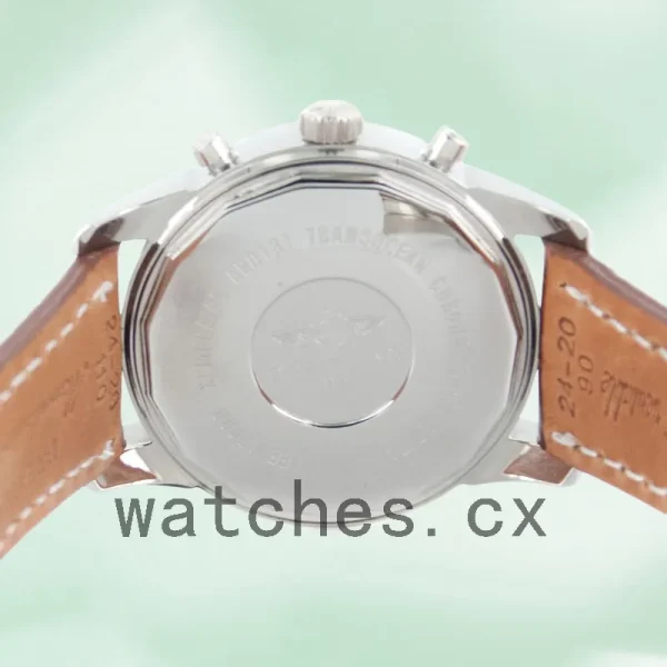 Breitling Transocean Chronograph 46mm Men's TransoceanW011 White Dial Strap - Image 4