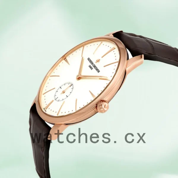Vacheron Constantin Patrimony 42mm 1110U/000R-B085 Men Leather Strap Rose Gold-tone - Image 4
