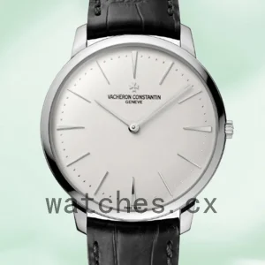 Vacheron Constantin Patrimony 81180000G-9117 Men 42mm Leather Strap White Dial