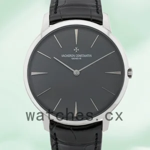 Vacheron Constantin Patrimony Men 42mm 81180/000P-9539 Silver-tone Leather Strap