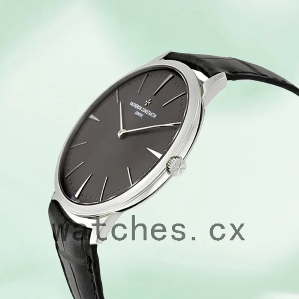 Vacheron Constantin Patrimony Men 42mm 81180/000P-9539 Silver-tone Leather Strap - Image 3