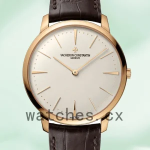 Vacheron Constantin Patrimony 81180/000R-9159 42mm Men Leather Strap