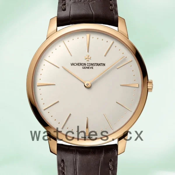 Vacheron Constantin Patrimony 81180/000R-9159 42mm Men Leather Strap