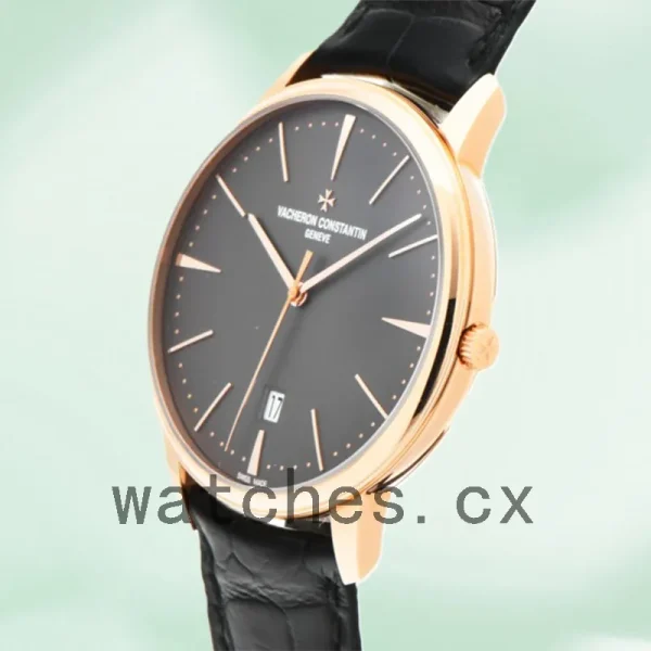 Vacheron Constantin Patrimony 81180/000R-9162 42mm Men Rose Gold-tone Black Dial - Image 4