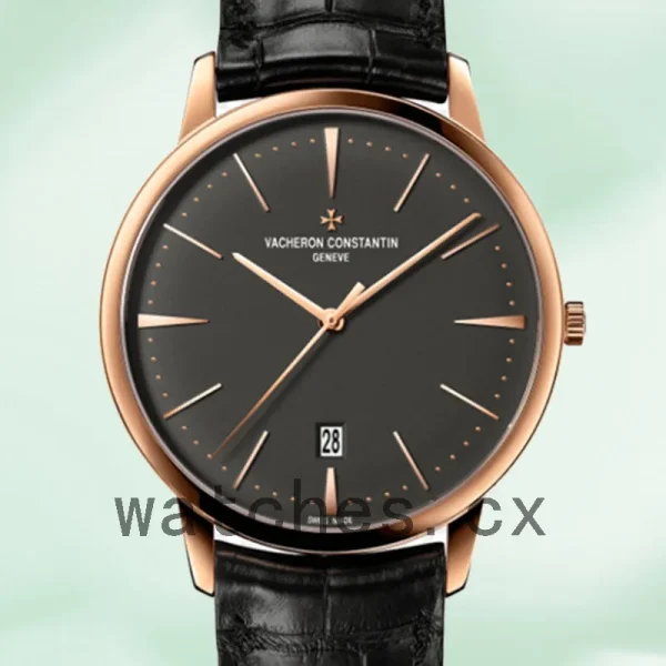 Vacheron Constantin Patrimony 85180/000R-9166 42mm Men Leather Strap