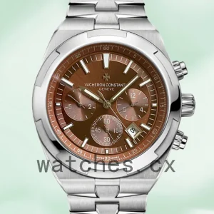 Vacheron Constantin Overseas 5500V/110A-B147 Men 42mm Bracelet Silver-tone