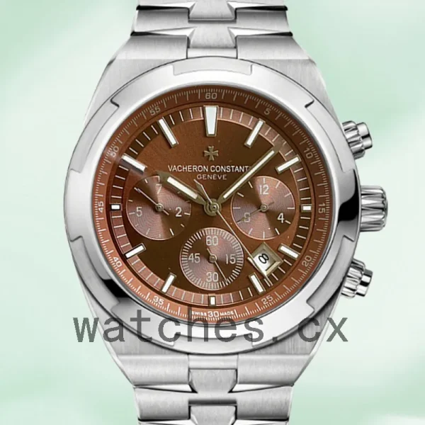 Vacheron Constantin Overseas 5500V/110A-B147 Men 42mm Bracelet Silver-tone