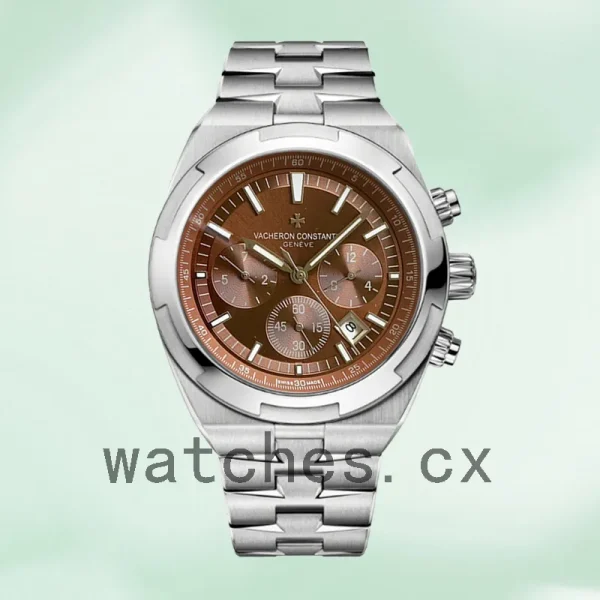 Vacheron Constantin Overseas 5500V/110A-B147 Men 42mm Bracelet Silver-tone - Image 2