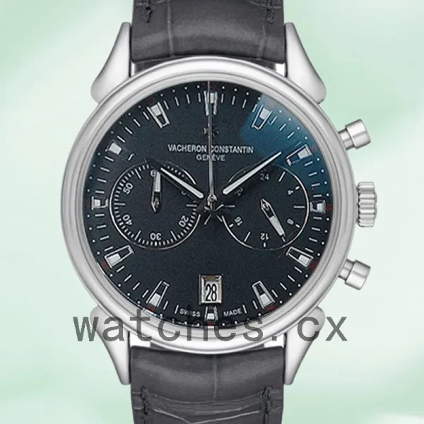 Vacheron Constantin Historiques Men HistoriquesBKSL-002 41mm Leather Strap Silver-tone