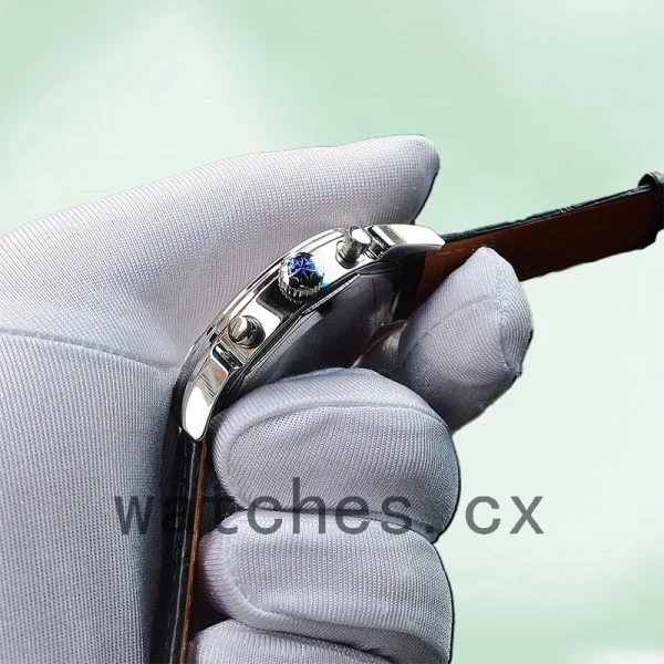 Vacheron Constantin Historiques Men HistoriquesBKSL-002 41mm Leather Strap Silver-tone - Image 3