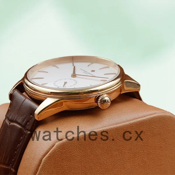 Vacheron Constantin Patrimony Men 40mm PatrimonyWSL-002 White Dial Leather Strap - Image 3